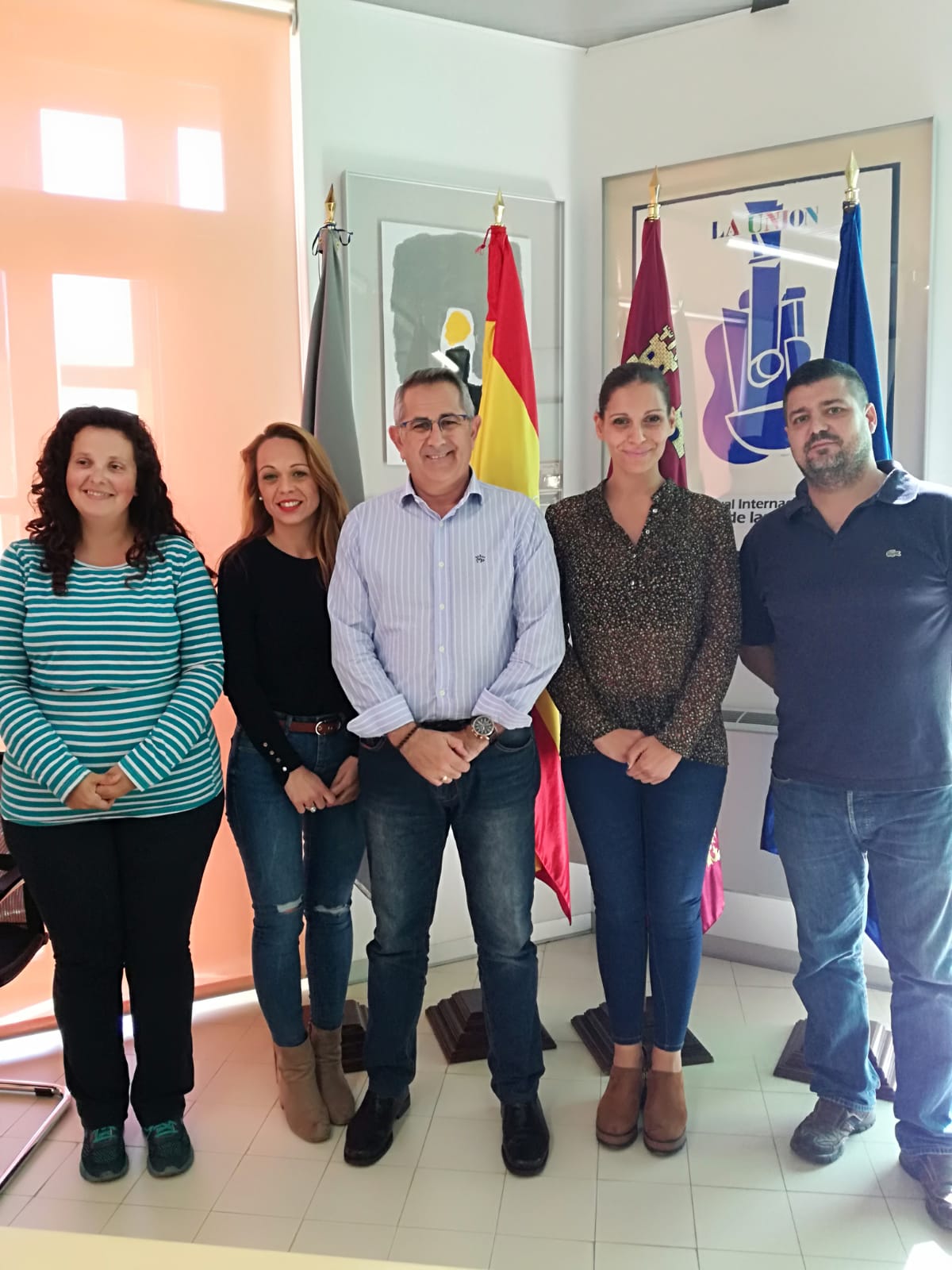 Alcalde, Concejala de Educación y FAMPA Cartagena y Comarca